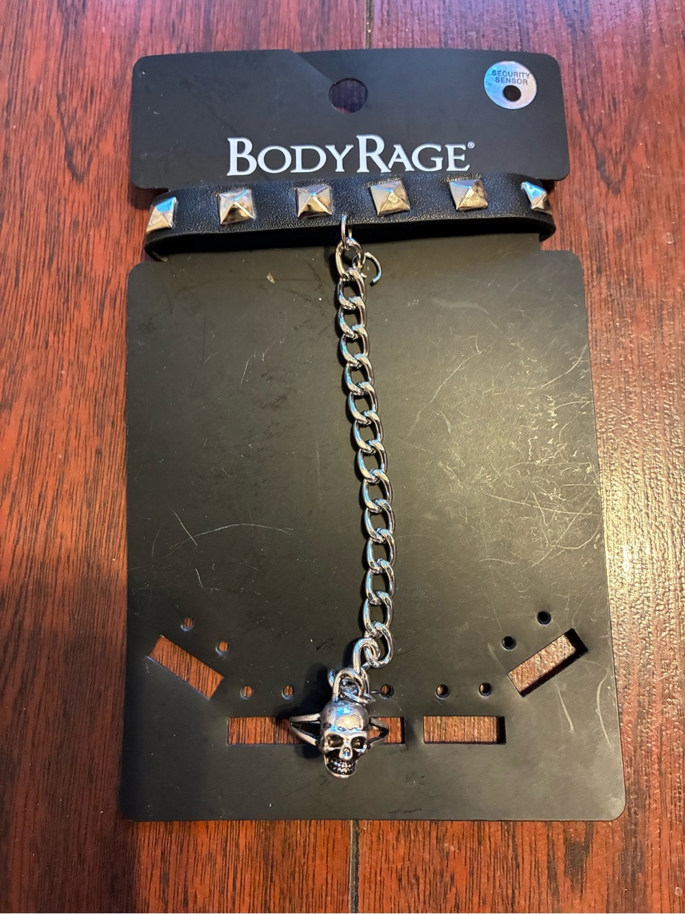 Black Studded Skull Bracelet -women’s Accessory